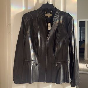 Talbot’s Black Soft Leather Jacket size 16